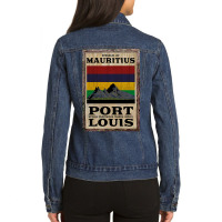 Limited Edition Make A Journey To Mauritius Ladies Denim Jacket | Artistshot