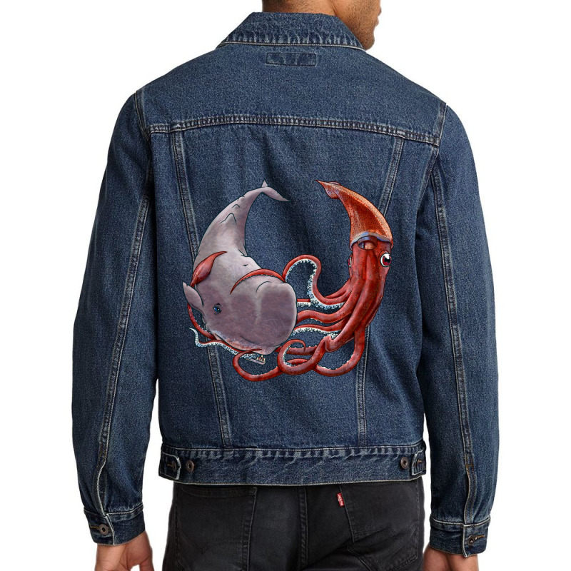 Battle Of The Deep Men Denim Jacket | Artistshot