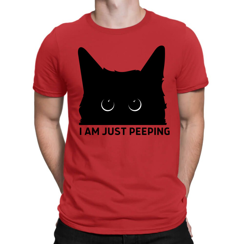 Funny Cat Just Peeping T-shirt | Artistshot