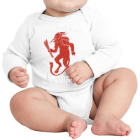 Greetings From Krampus, Fun Pre Germanic Paganism T Shirt Long Sleeve Baby Bodysuit | Artistshot