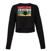 Hot Trend Vintage Retro Proud Locksmith Papa Silhouette Distressed Cropped Sweater | Artistshot