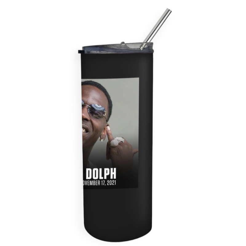 Rip Him Smile Skinny Tumbler | Artistshot