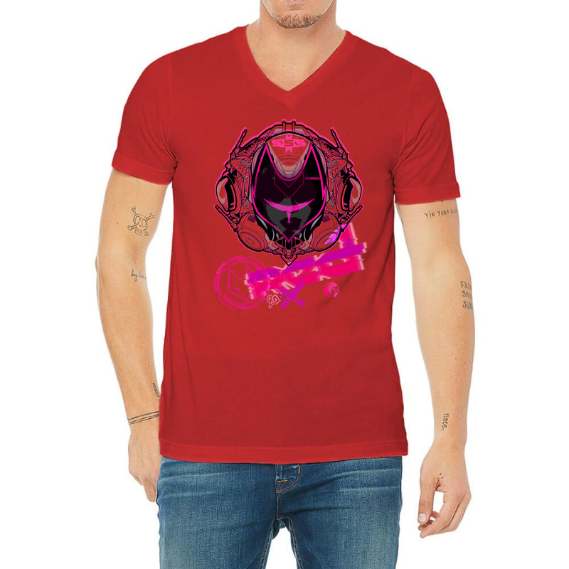 Big Red Helmet  X Trooper   Scivixen208x V-neck Tee | Artistshot