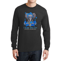 I Wear Blue For Diabetes Awareness Elephant Warrior Women Long Sleeve Shirts | Artistshot