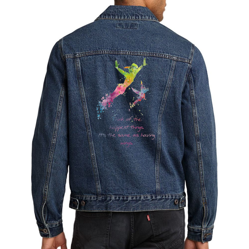 Think Of The Happiest Things Men Denim Jacket | Artistshot