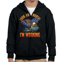 Hot Trend Welder Shirts Look Away Mortal I'm Working Youth Zipper Hoodie | Artistshot