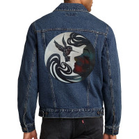 Black Bird Star Line Men Denim Jacket | Artistshot