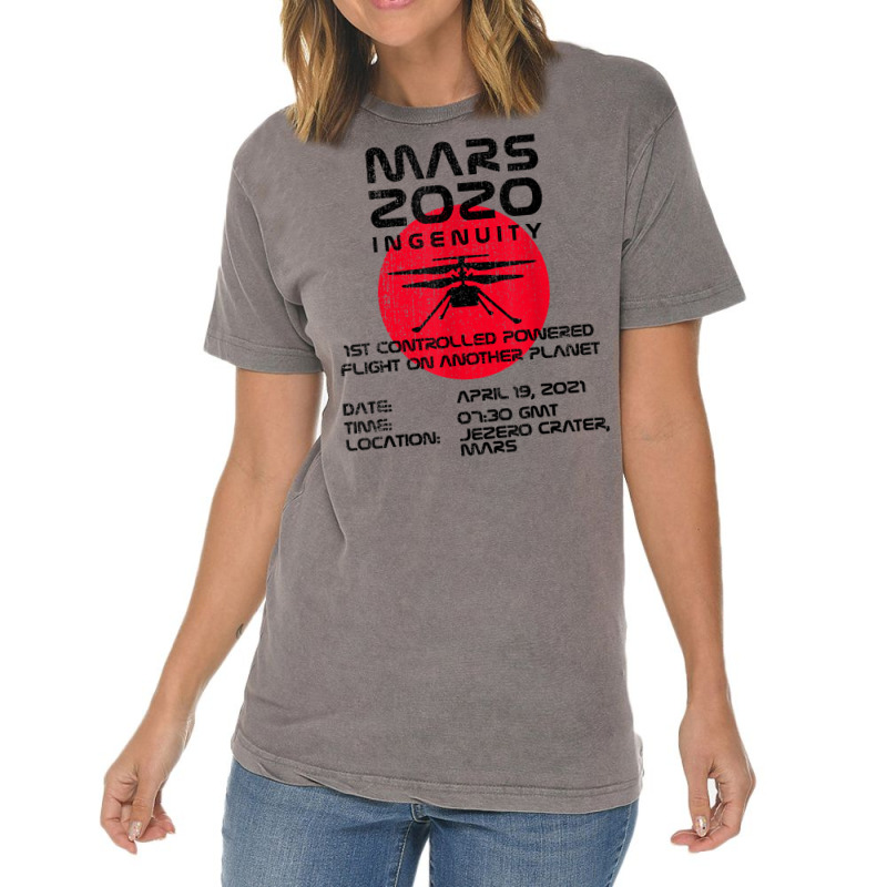 Ingenuity Helicopter Flight Flying Mars 2020 Girls Kids Boys T Shirt Vintage T-shirt | Artistshot