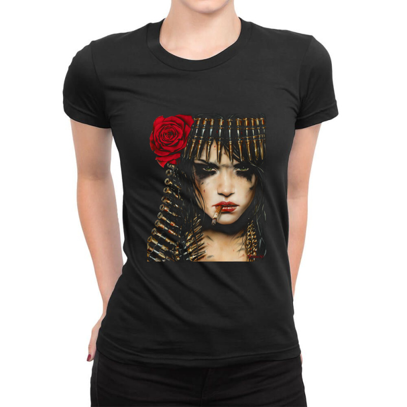 Cleopatra Ladies Fitted T-Shirt by BRANDONUTCHINSON | Artistshot