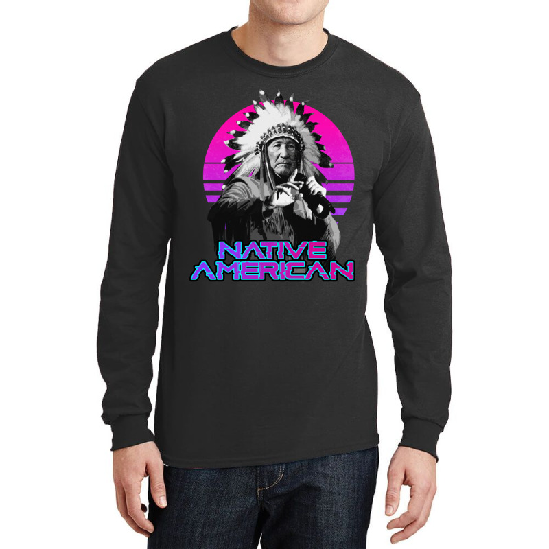 King Native American Rapper Long Sleeve Shirts by LisaBurlingame | Artistshot