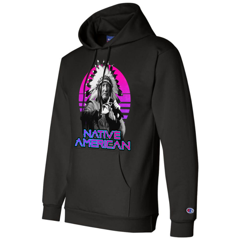 King Native American Rapper Champion Hoodie by LisaBurlingame | Artistshot