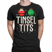 Jingle Balls Tinsel Tits Couples Christmas Matching Couple T Shirt T-shirt | Artistshot