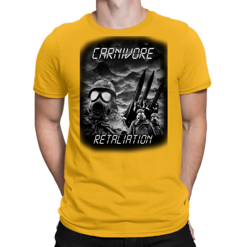 Carnivore Black & White Retaliation T-shirt | Artistshot