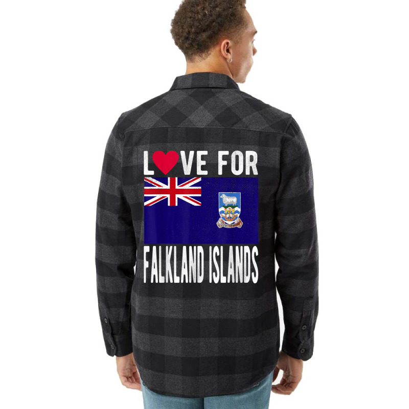 Love For Falkland Islands T Shirt Flannel Shirt by nilda1pr4klauer | Artistshot