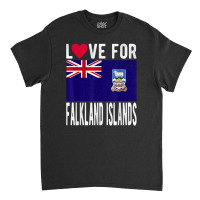 Love For Falkland Islands T Shirt Classic T-shirt | Artistshot