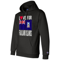 Love For Falkland Islands T Shirt Champion Hoodie | Artistshot