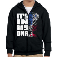 Its In My Dna Patriotic Apparel Panama Flag Proud Panamanian T Shirt Youth Zipper Hoodie | Artistshot