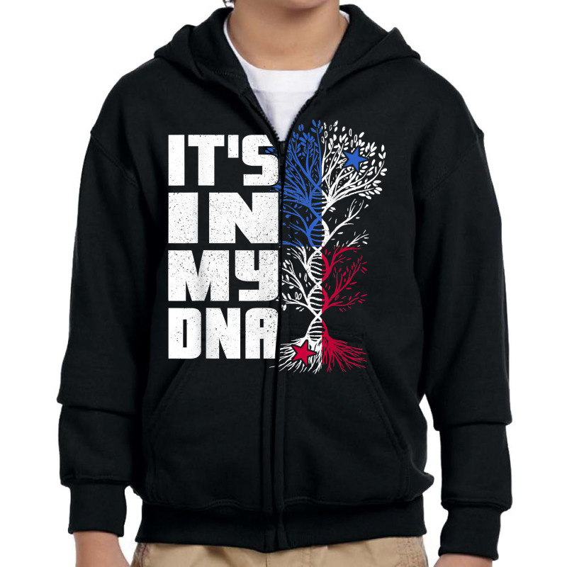 Its In My Dna Patriotic Apparel Panama Flag Proud Panamanian T Shirt Youth Zipper Hoodie by tawny4okburd | Artistshot