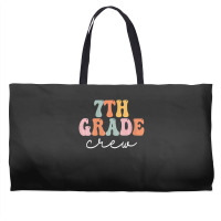 Limited Edition Womens 7th Grade Crew Retro Groovy Women Happy First D Weekender Totes | Artistshot