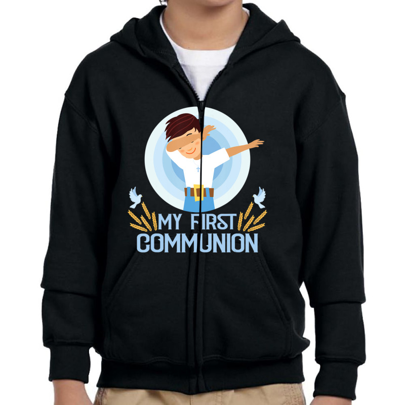 Limited Edition My First Holy Communion Dabbing Boy Youth Zipper Hoodie | Artistshot