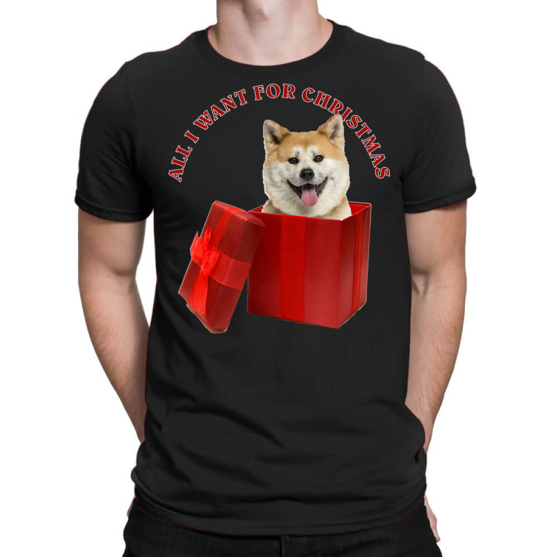 Hot Trend All I Want For Christmas Akita T-shirt | Artistshot