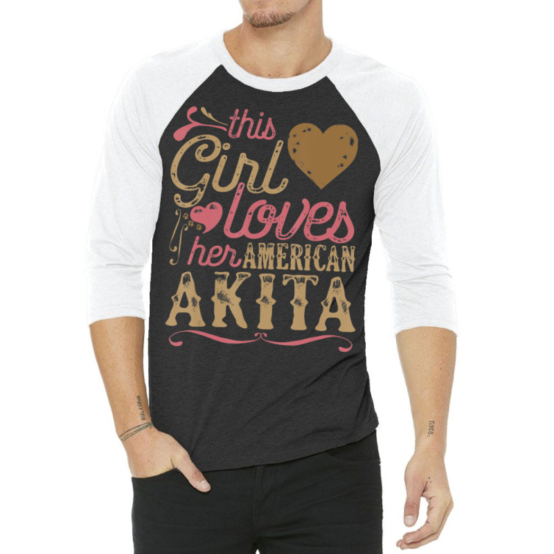 Limited Edition American Akita American Akita Dog Dogs 3/4 Sleeve Shirt by hongquangd | Artistshot