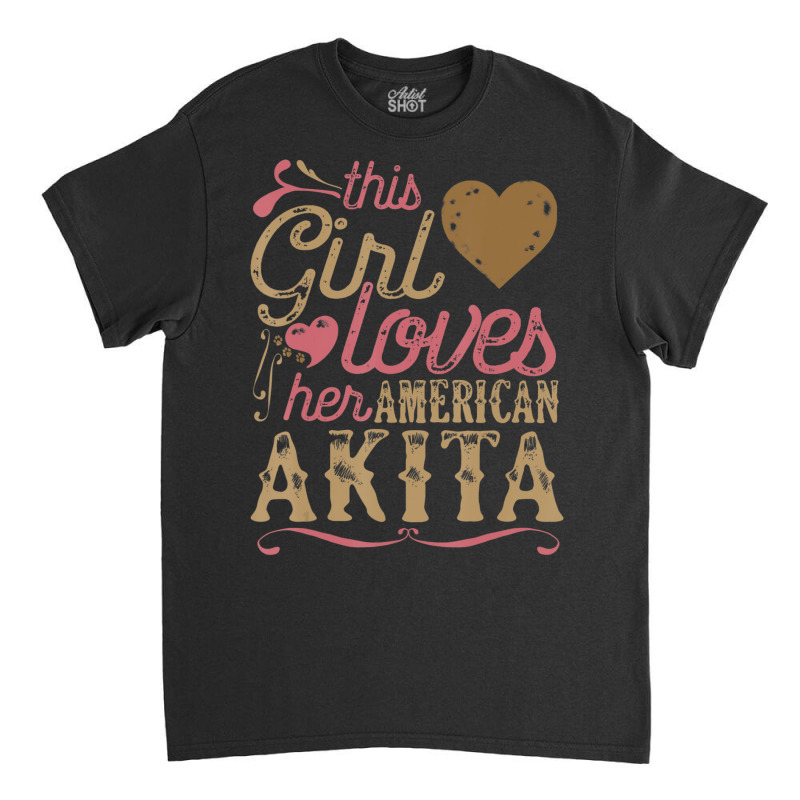 Limited Edition American Akita American Akita Dog Dogs Classic T-shirt by hongquangd | Artistshot