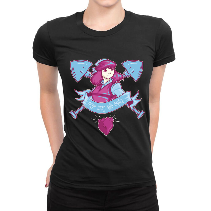 Drop Dead And Dance Ladies Fitted T-Shirt by BRANDONUTCHINSON | Artistshot