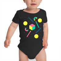 Hot Trend Retro 80s & 90s Vintage Geometric Pattern Memphis Style Baby Bodysuit | Artistshot