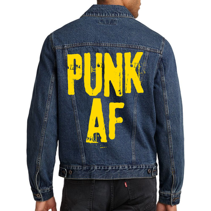 Hot Trend Punk Af-zb3qs Men Denim Jacket by Rios Arevalo | Artistshot