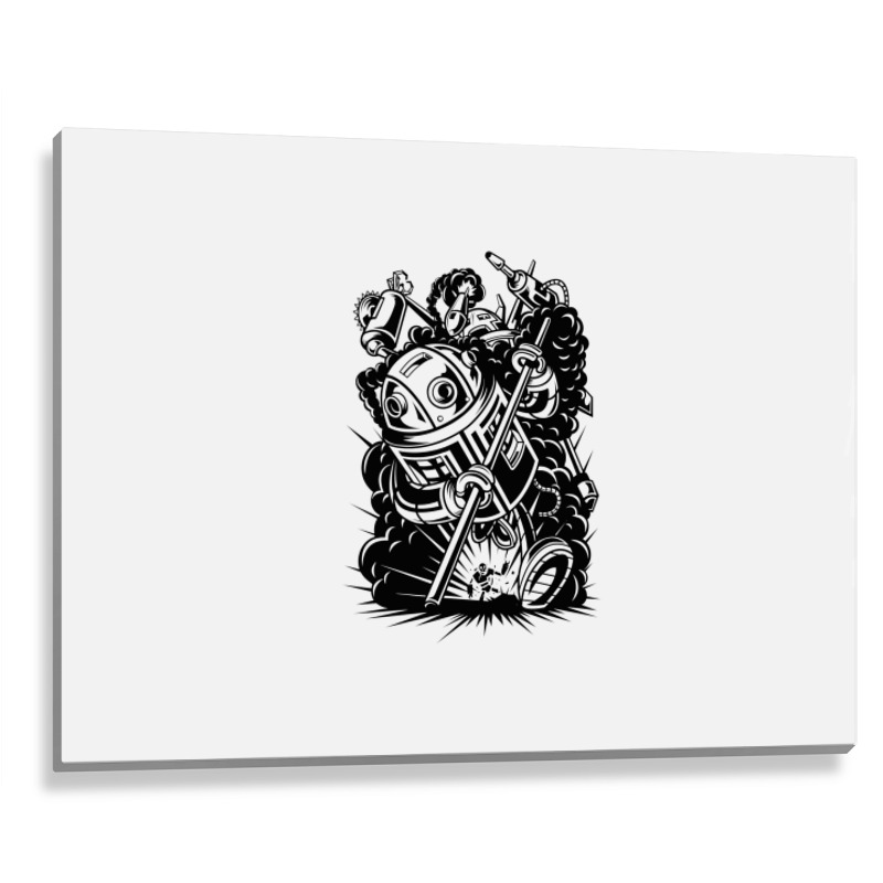 Robotic Wars 2020 Metal Print Horizontal | Artistshot