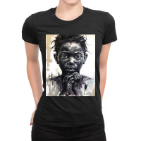 Hot Trend Afrocentric Art Staring Into The Future Ladies Fitted T-shirt | Artistshot