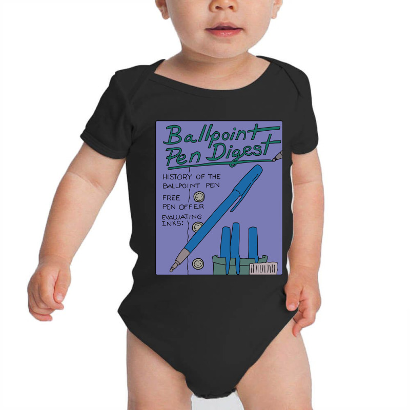 Hot Trend Ballpoint Pen Digest Magazine Baby Bodysuit by Ledford Leslie | Artistshot