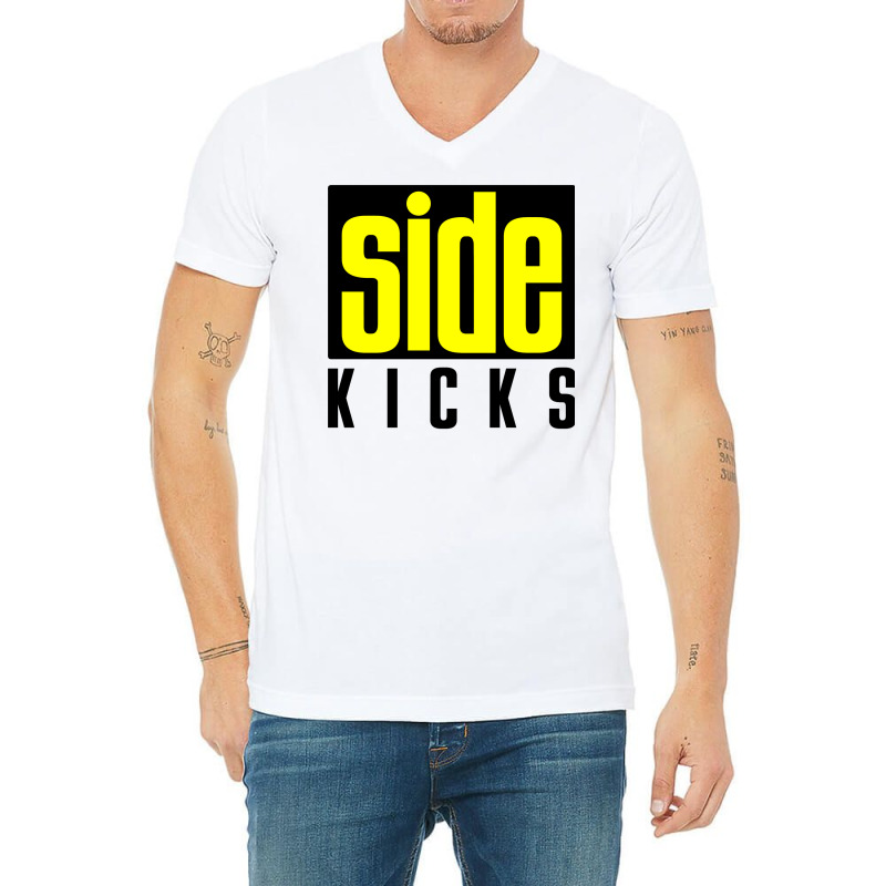 Side Kicks V-Neck Tee by nikkiaphavn | Artistshot