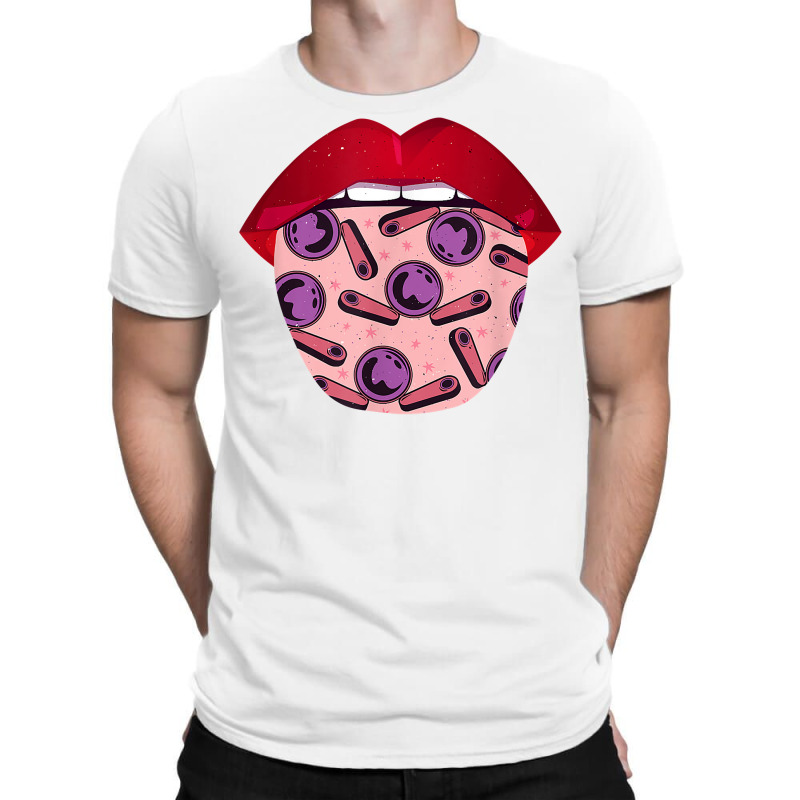 Pinball Tongue Retro   Vintage Arcade Game Machine Pinball T Shirt T-shirt | Artistshot