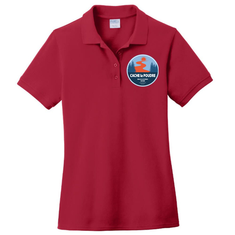 Cache La Poudre Wild And Scenic River Nature Girl Ladies Polo Shirt by muljabening | Artistshot