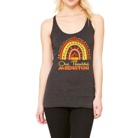 One Thankful Mediator Thanksgiving Rainbow Autumn T Shirt Racerback Tank | Artistshot