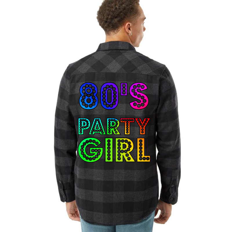 80s Party Girl Funny And Cute 80s Gift Design  (1) (1) (1) Flannel Shirt | Artistshot