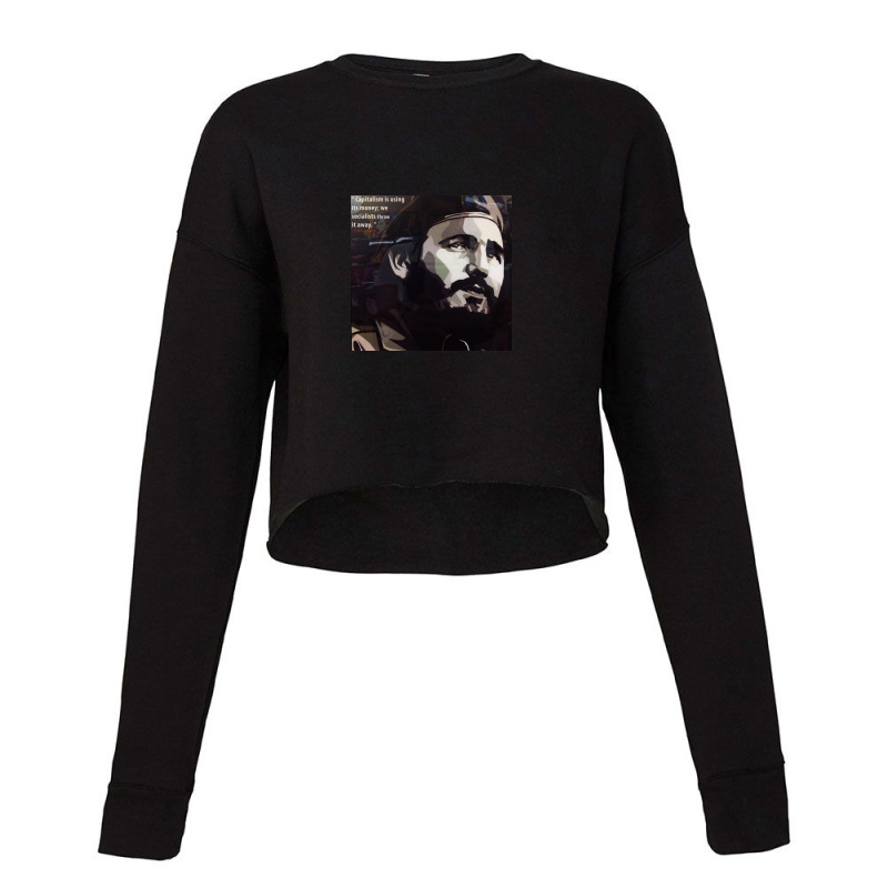 Fidel Castro Cuba Revolutionary Communist Cropped Sweater by ted | Artistshot