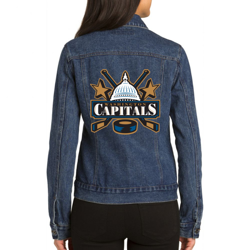 Capitals Washington Ladies Denim Jacket by FaunBrown | Artistshot