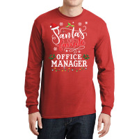 Funny Santa's Favorite Office Manager Christmas Party Long Sleeve Long Sleeve Shirts | Artistshot