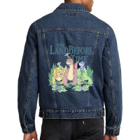 Land Before Time Pastel Dinosaur Friends Men Denim Jacket | Artistshot