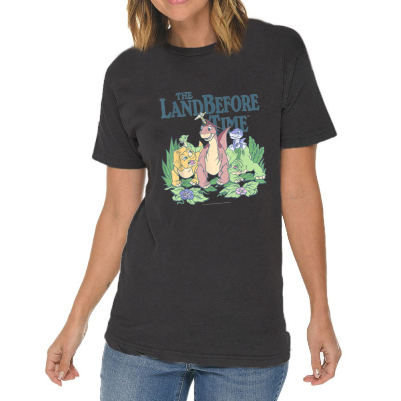 Land Before Time Pastel Dinosaur Friends Vintage T-shirt | Artistshot