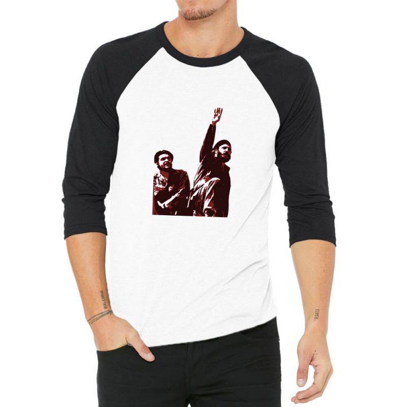 Fidel Castro Cuba Revolutionary Communist 3/4 Sleeve Shirt | Artistshot