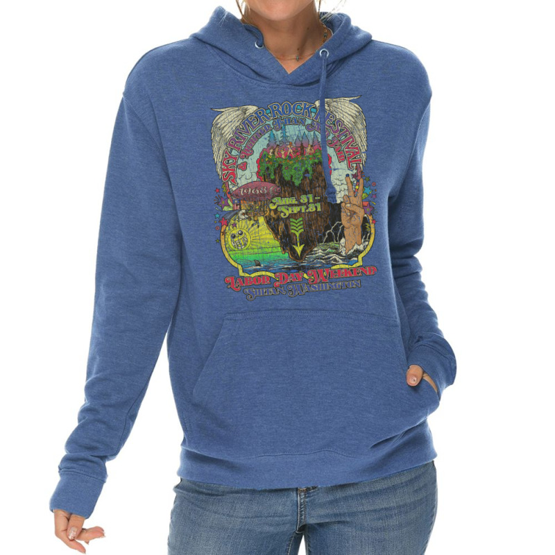 Sky River Rock Festival And Lighter Than Air Fair 1968 Lightweight Hoodie | Artistshot