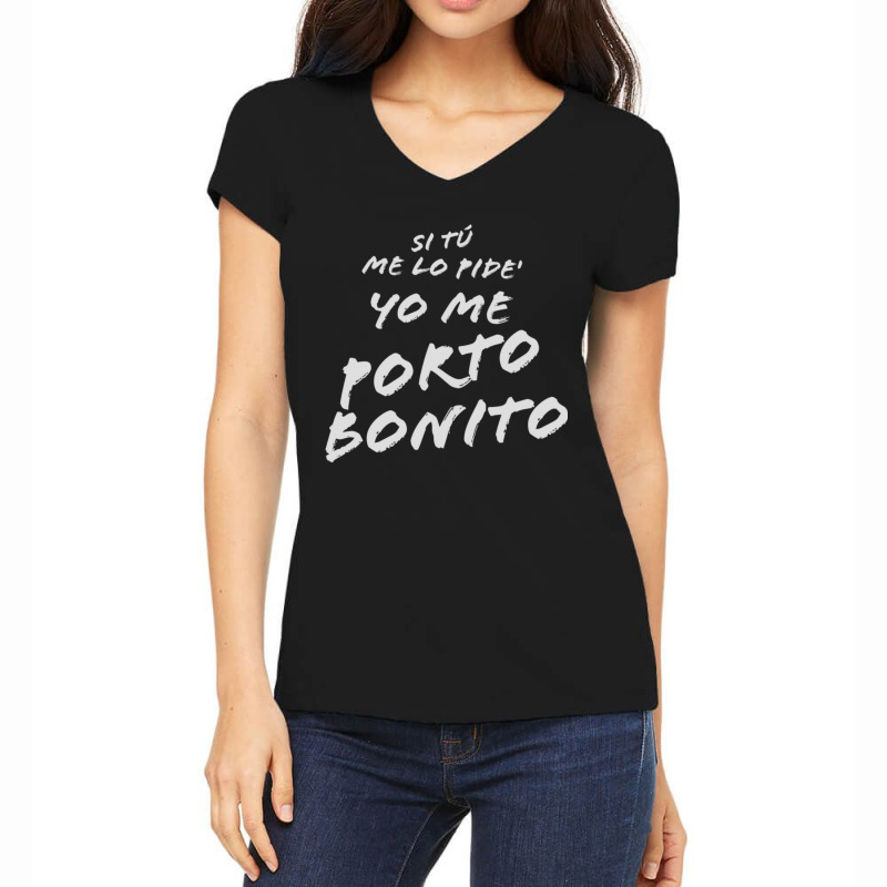 Latin Music Hit!. Me Porto Bonito! Women's V-Neck T-Shirt by LisaBurlingame | Artistshot