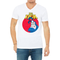 The Tick Superhero Vintage V-neck Tee | Artistshot