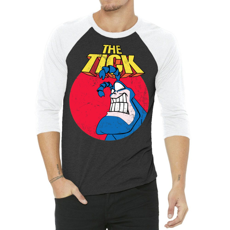 The Tick Superhero Vintage 3/4 Sleeve Shirt by vellosgezii1 | Artistshot