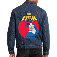 The Tick Superhero Vintage Men Denim Jacket | Artistshot