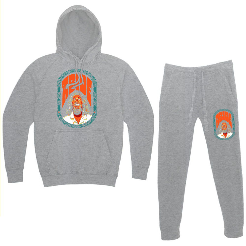 Abide   The Dude Lebowski Vintage Dream Sequence Bowling Design Hoodie & Jogger Set | Artistshot